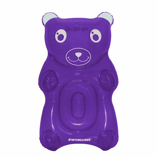 60&#x22; Purple Gummy Bear Swimming Pool Float